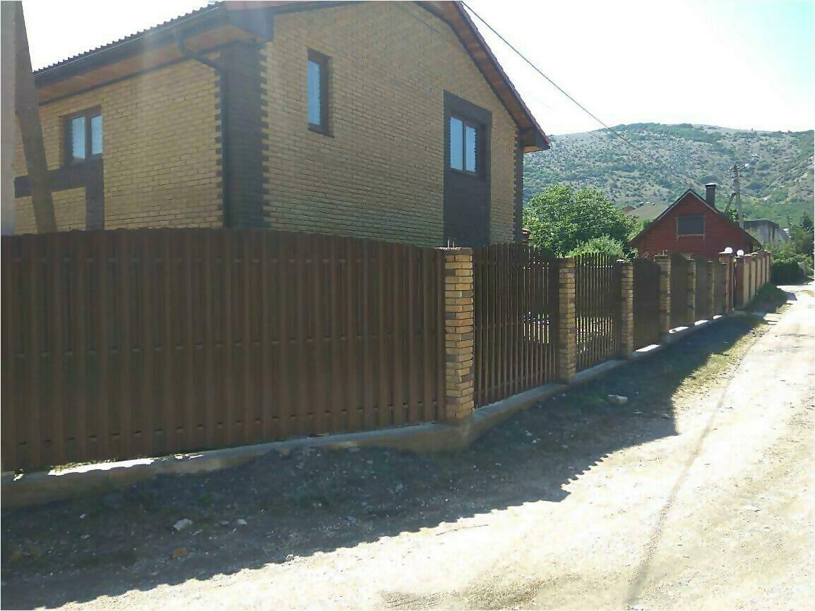 забор из штакетника 110м фото7 в Сосновом Бору