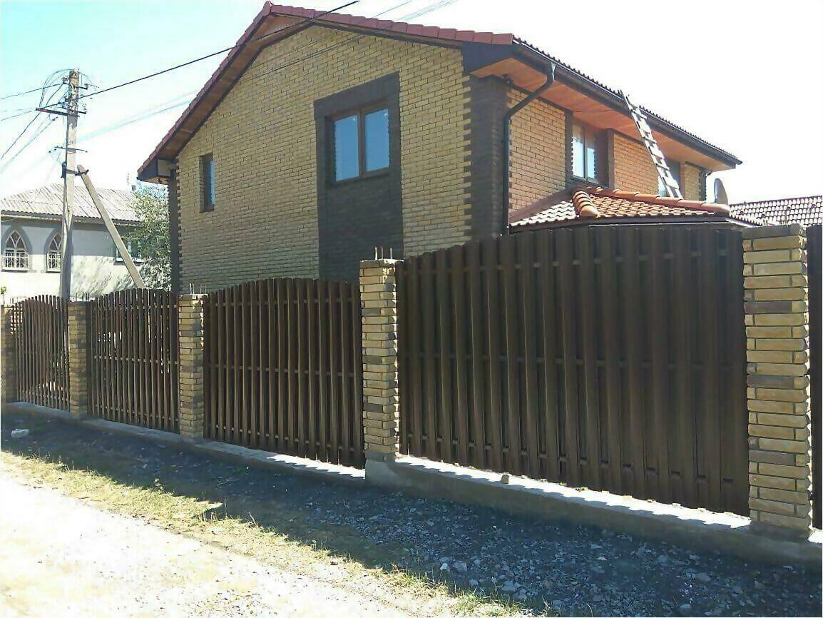 забор из штакетника 110м фото6 в Сосновом Бору