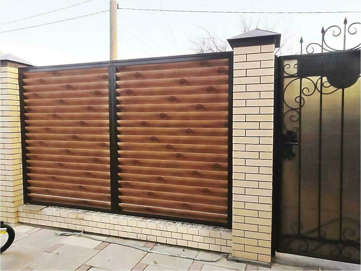 Забор жалюзи 50м светлое дерево фото8 в Сосновом Бору