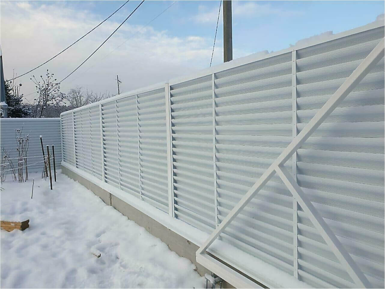 Забор жалюзи 150м RAL9003 фото3 в Сосновом Бору