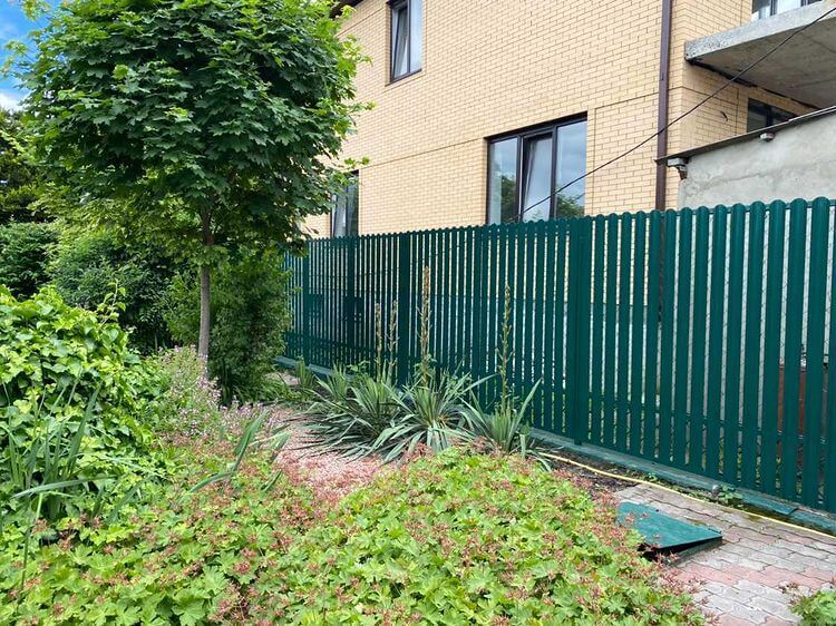 Забор из штакетника 60м Зеленый Мох фото1 в Сосновом Бору