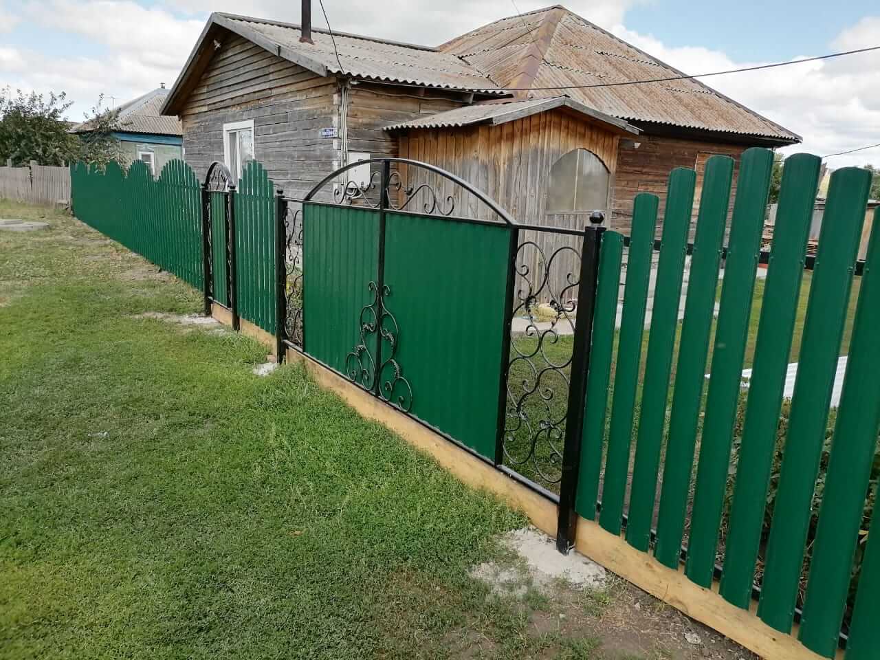забор из штакетника Зеленый Мох фото3 в Сосновом Бору