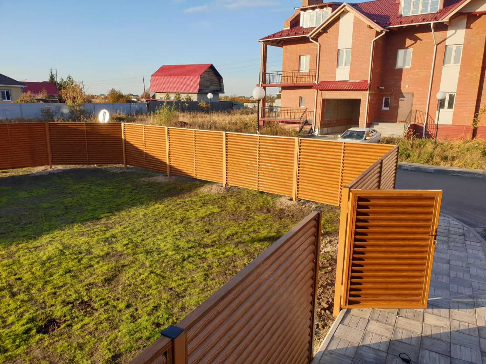 Забор-жалюзи 90м Орех фото10 в Сосновом Бору