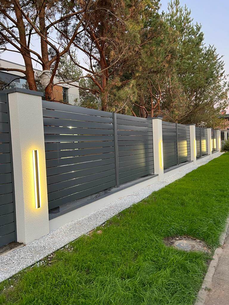 Забор-ранчо из металлопланкена 36м RAL7024 Серый Графит фото 13 в Сосновом Бору