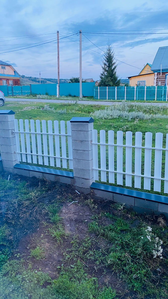 Забор из евроштакетника 16м RAL9003/9003 Белый двусторонний фото 6 в Сосновом Бору