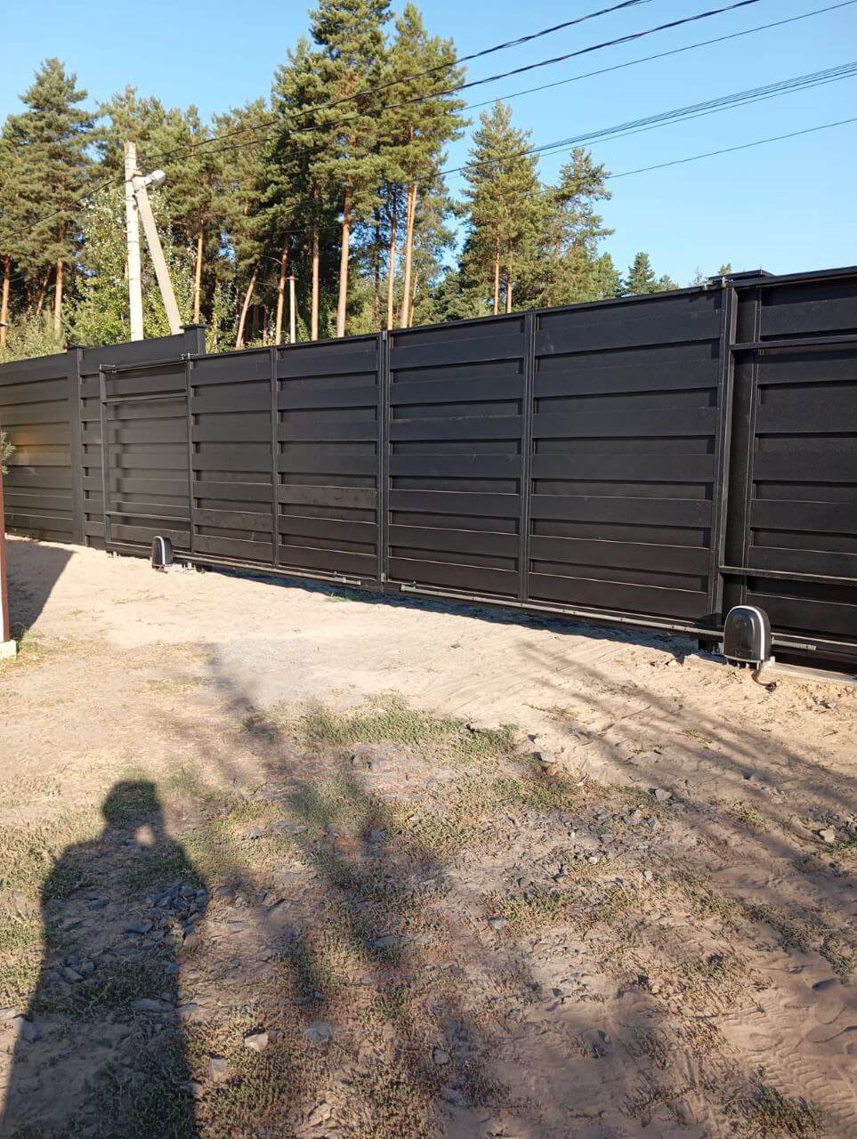 Забор-ранчо из металлопланкена 37м RAL9005 Черный МАТТЕ фото 1 в Сосновом Бору