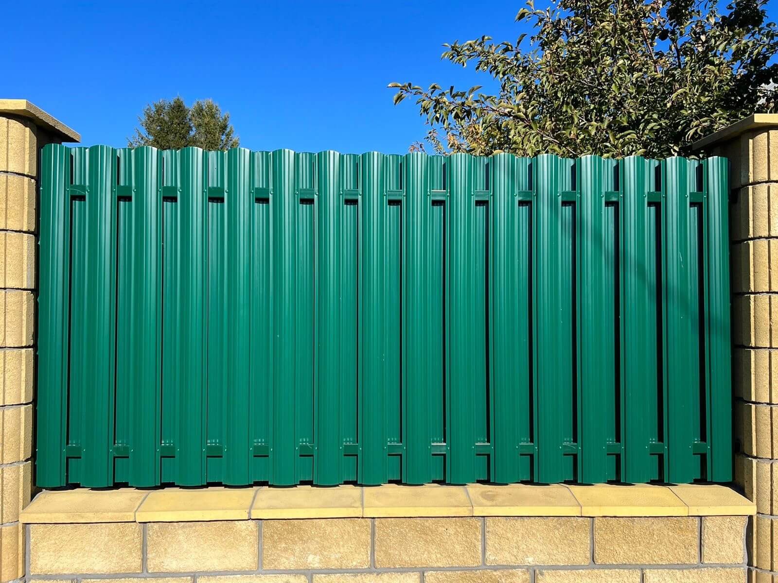 Забор из евроштакетника 22м RAL6005/6005 Зеленый Мох двусторонний в Сосновом Бору