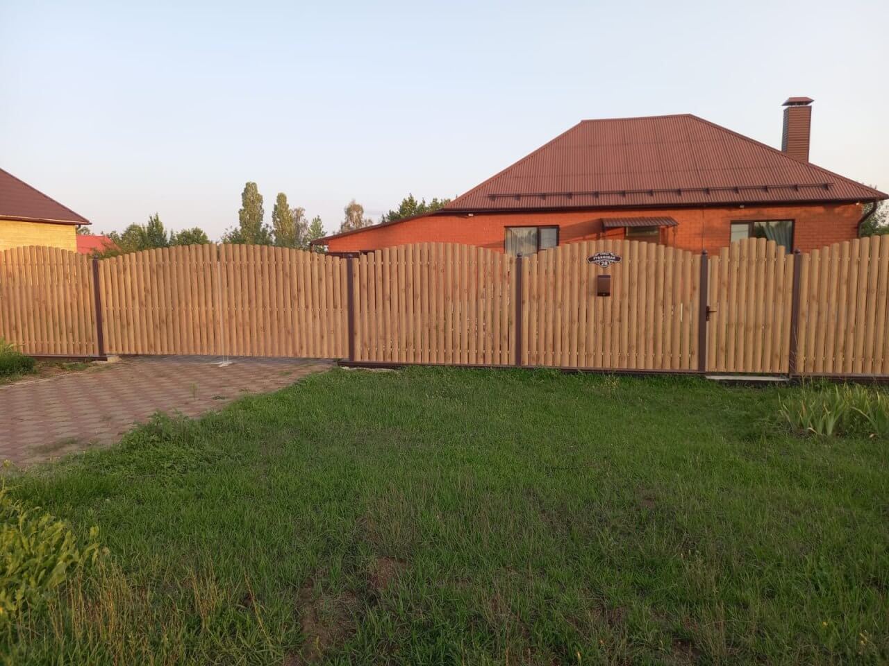 Забор из евроштакетника 24м Клен Светлый SteelArt фото 3 в Сосновом Бору