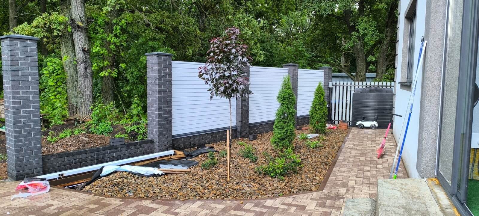 Забор-жалюзи из ламелей Хай-Тек 54м RAL9003 Белый фото 3 в Сосновом Бору